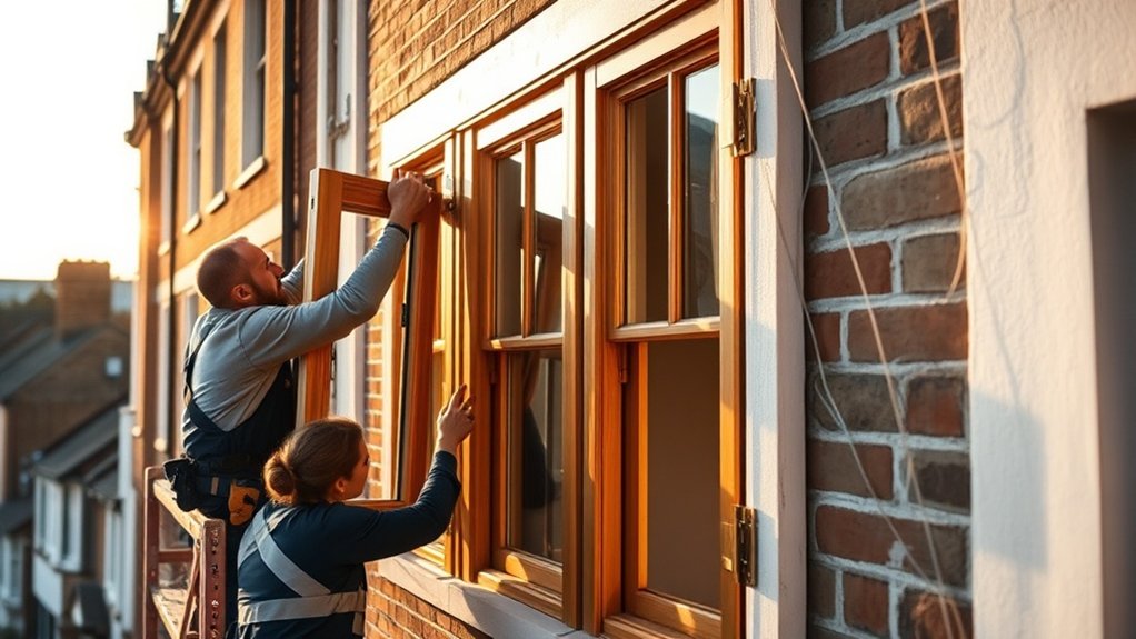 Wooden Window Installation Deptford