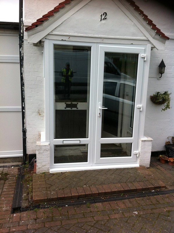 uPVC French doors fitted as front entrance in Deptford